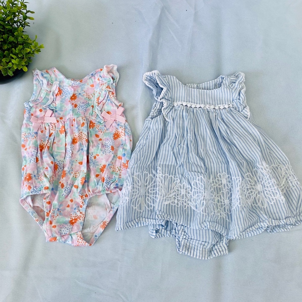 Bundle of 3 baby girl outfits